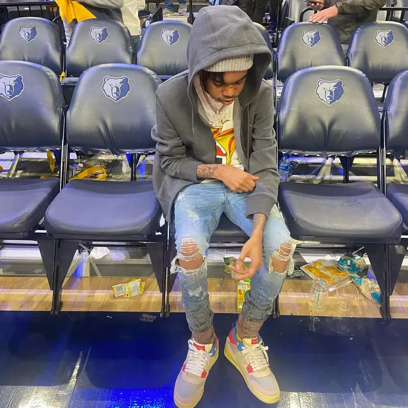 Lil Poppa outfit in Jordan, Louis Vuitton, and Union Los Angeles, 2022