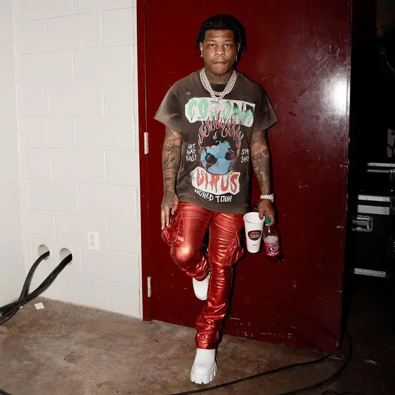 Rylo Rodriguez outfit in Gallery Dept., Valabasas, and Prada, 2022