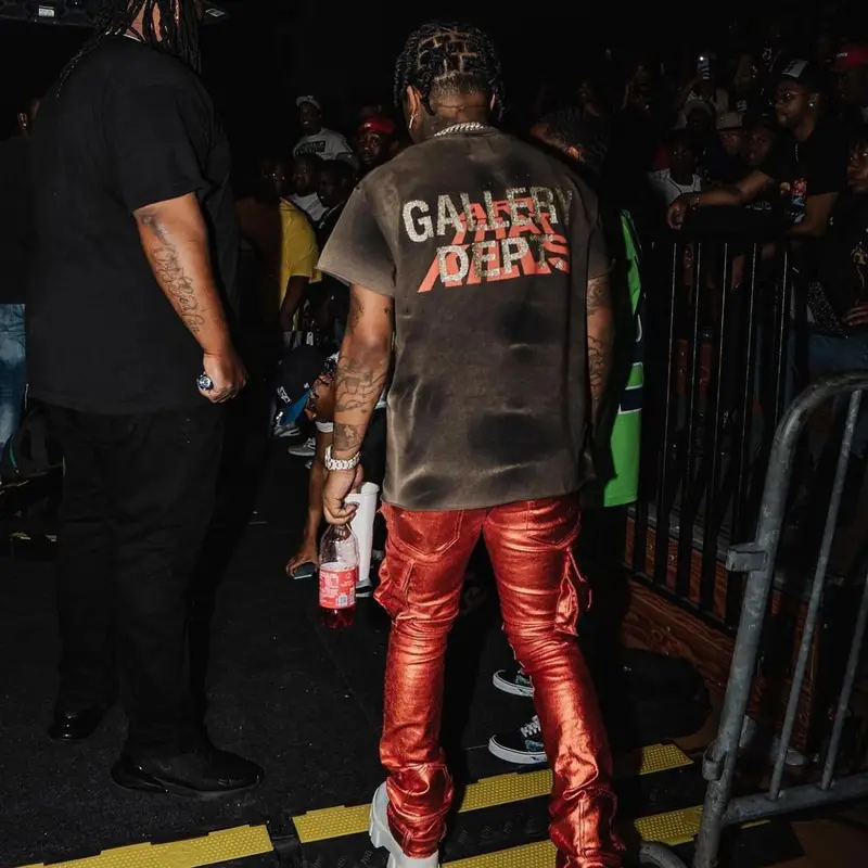 Rylo Rodriguez outfit in Gallery Dept., Valabasas, and Prada, 2022