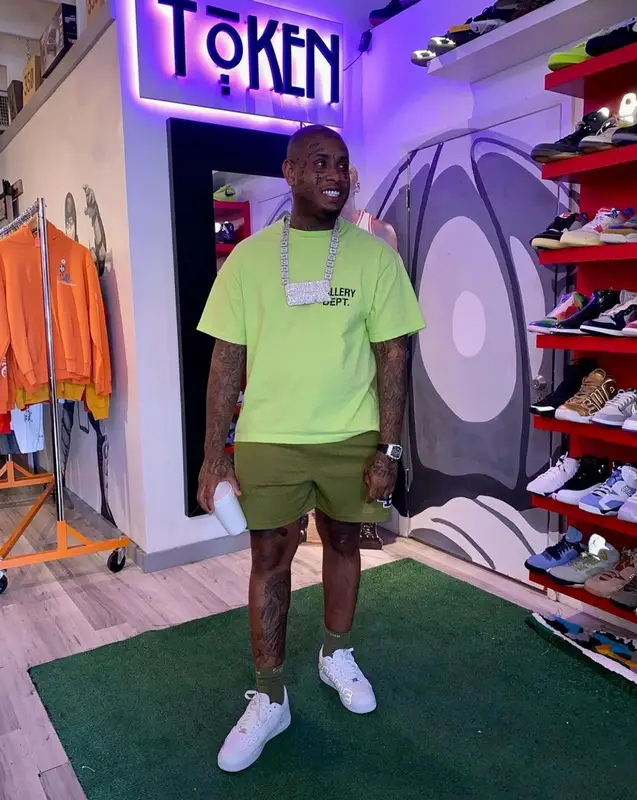 Southside outfit in Gallery Dept., Eric Emanuel, and Supreme, 2022