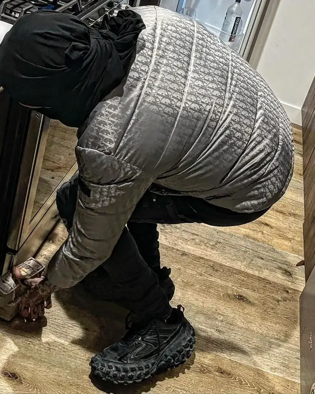 Sosmula outfit in Dior, Amiri, and Balenciaga, 2022