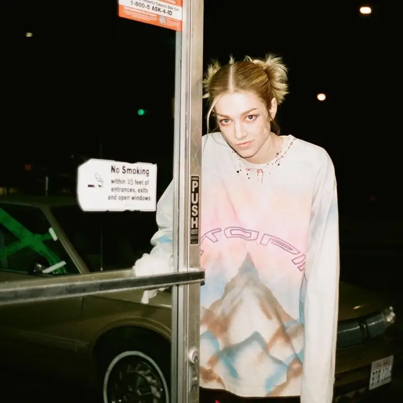 Hunter Schafer outfit in Polite Worldwide, 2022