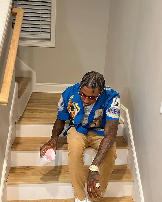 MGM Lett outfit in Givenchy, Moncler, and Cartier, 2022