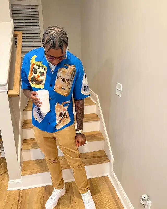 MGM Lett outfit in Givenchy, Moncler, and Cartier, 2022