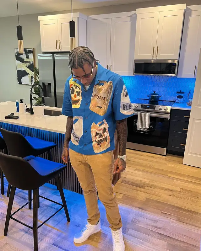 MGM Lett outfit in Givenchy, Moncler, and Cartier, 2022