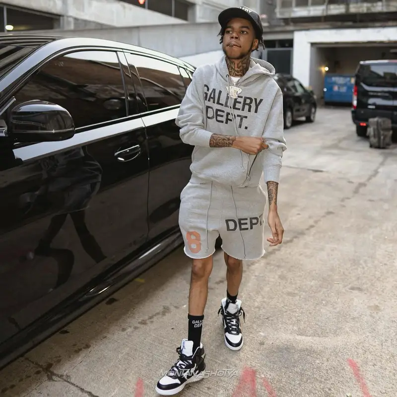 Lil Poppa outfit in Nike, Gallery Dept., and Ambush, 2022