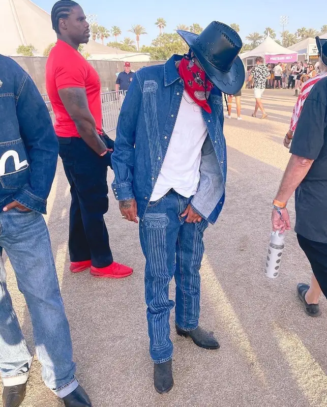 Tyga outfit in Vivienne Westwood and Cuadra, 2022