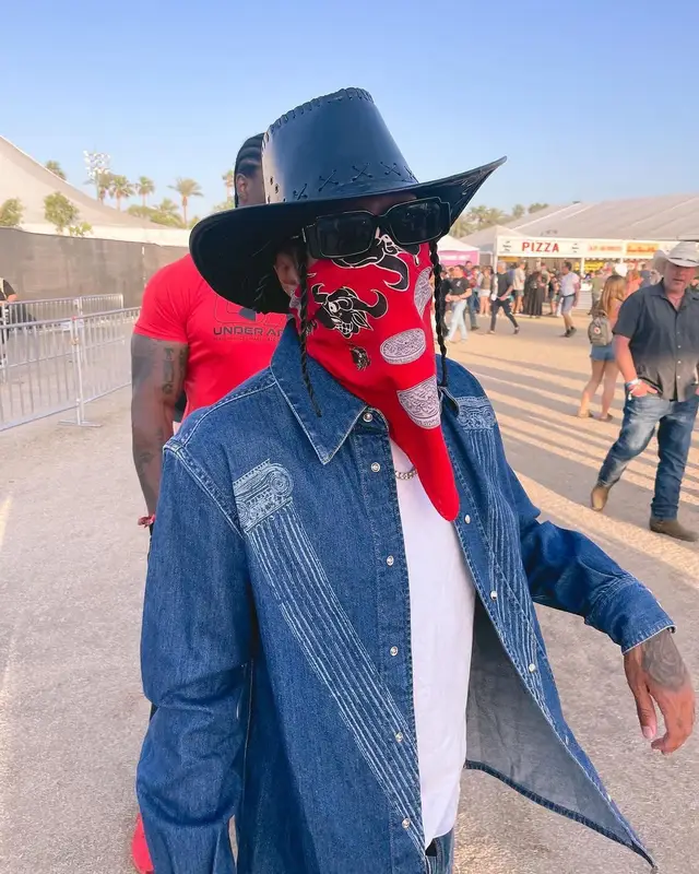 Tyga outfit in Vivienne Westwood and Cuadra, 2022
