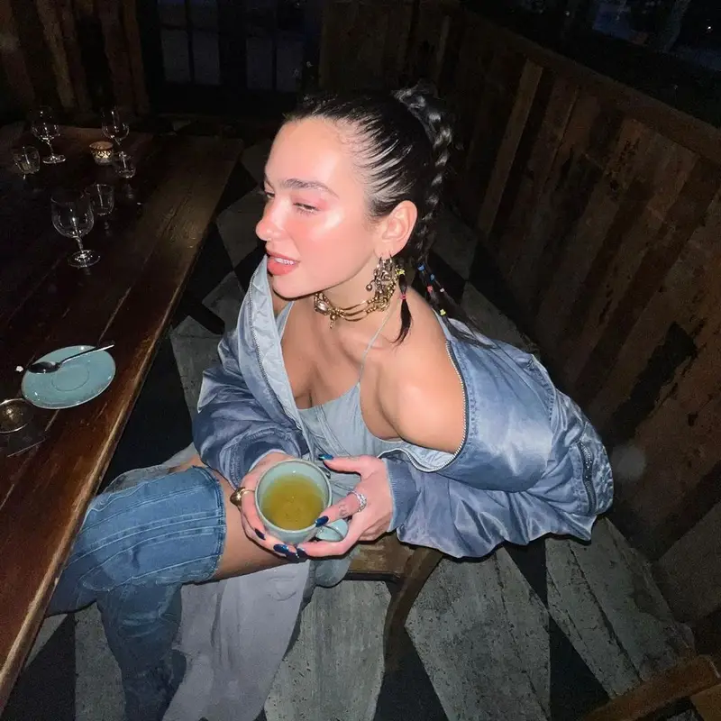 Dua Lipa outfit in Diesel, Justine Clenquet, and Blumarine, 2022