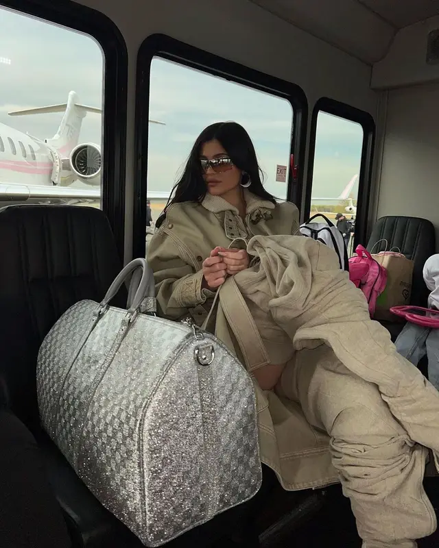 Kylie Jenner outfit in Y/Project and Louis Vuitton, 2022