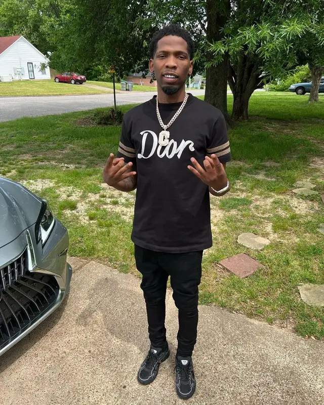 BlocBoy JB outfit in Dior and Ksubi, 2022