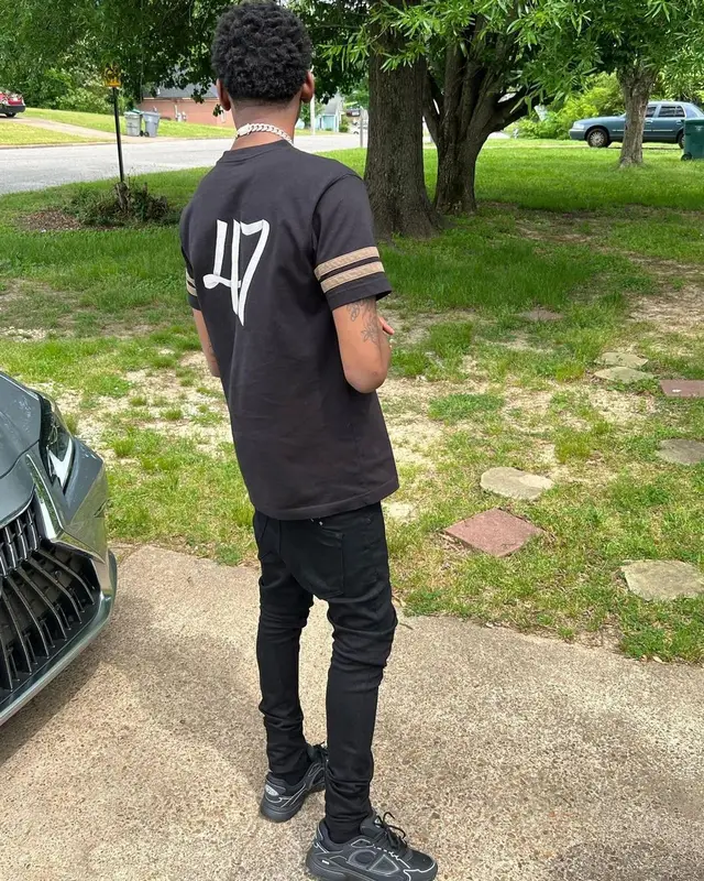 BlocBoy JB outfit in Dior and Ksubi, 2022