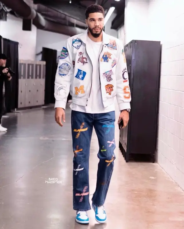 Jayson Tatum outfit in World Series Company, Calvin Klein, and Nike, 2022