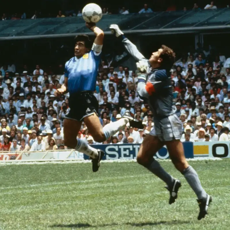 Diego Maradona outfit in Le Coq Sportif, 2022