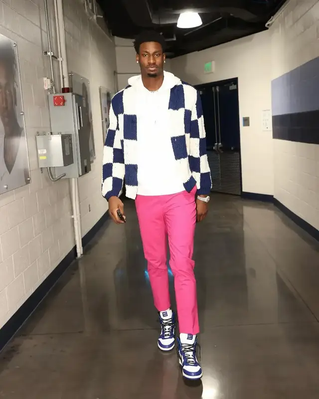 Jaren Jackson Jr. outfit in The Elder Statesman, Fendi, and Nike, 2022