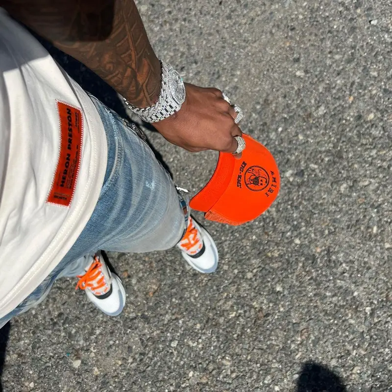Yungeen Ace outfit in Heron Preston, Dior, and Amiri, 2022