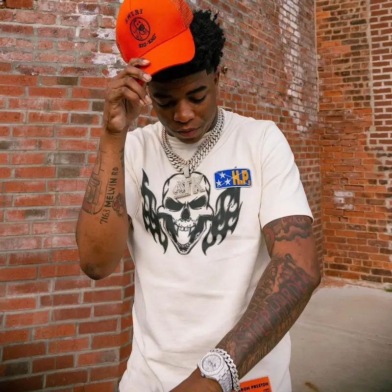 Yungeen Ace outfit in Heron Preston, Dior, and Amiri, 2022
