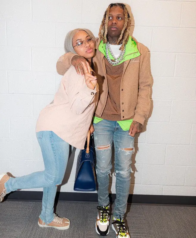 Lil Durk outfit in Amiri and Dior, 2022