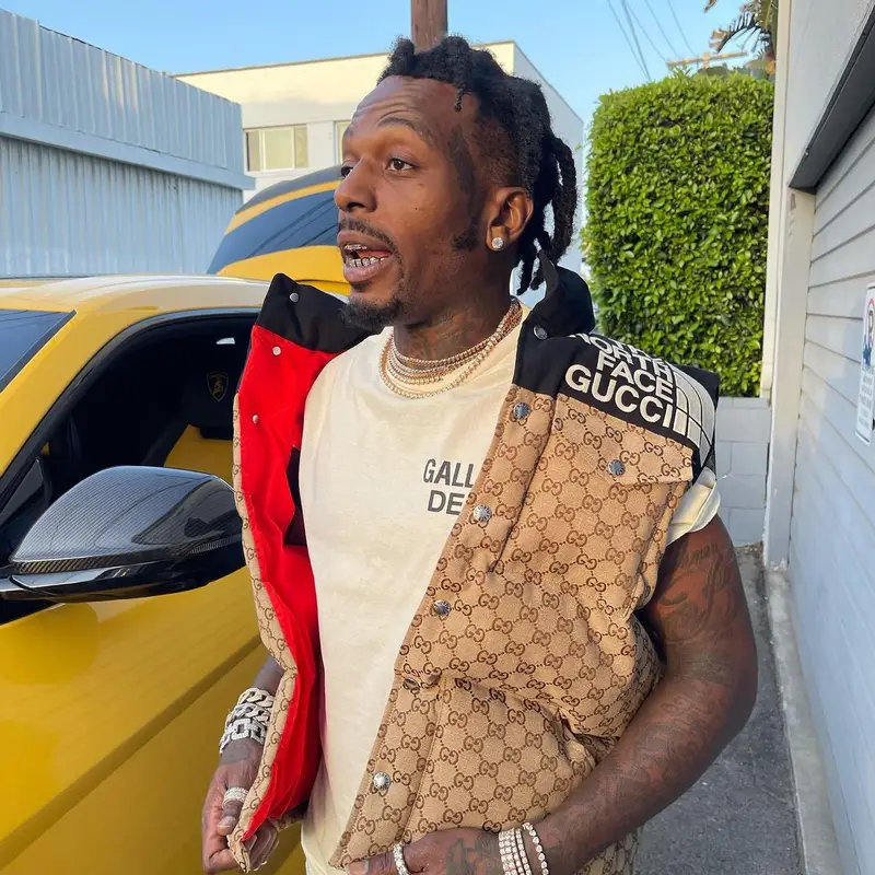 Sauce Walka outfit in Gucci, Gallery Dept., and The North Face, 2022