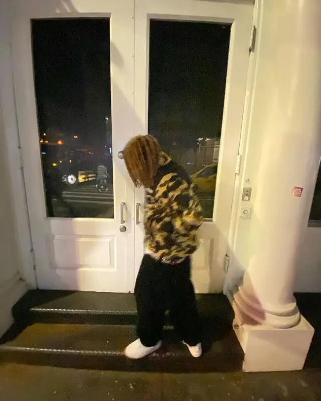 Maajins outfit in Bape, Levi’s, and B.B. Simon, 2022