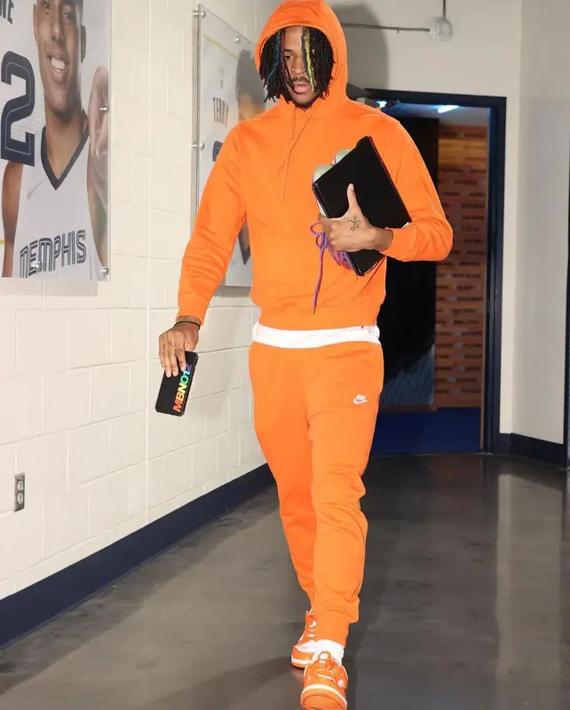 Ja Morant outfit in Polo Ralph Lauren and Nike, 2022