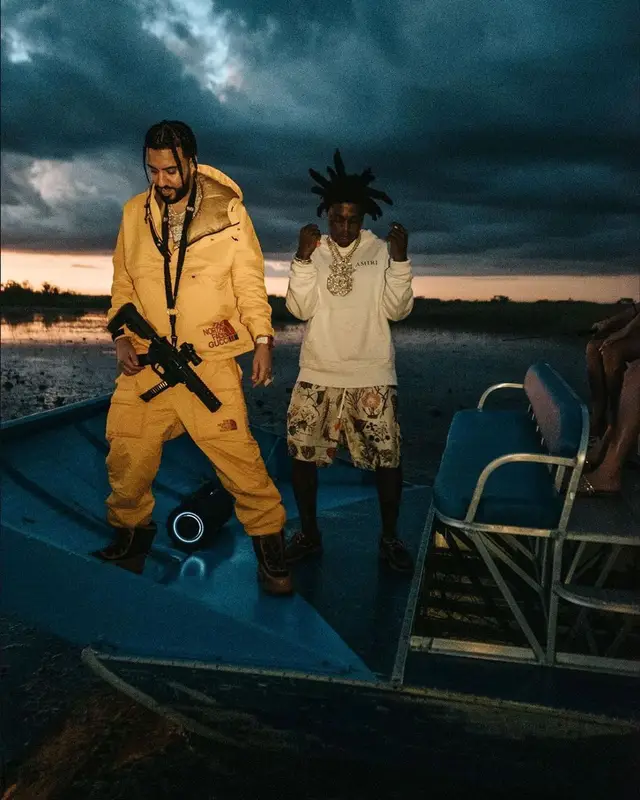 Kodak Black outfit in Amiri and Timberland, 2022
