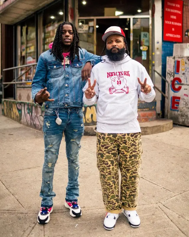 OMB Peezy outfit in Ricco Gioventu and Dior, 2022