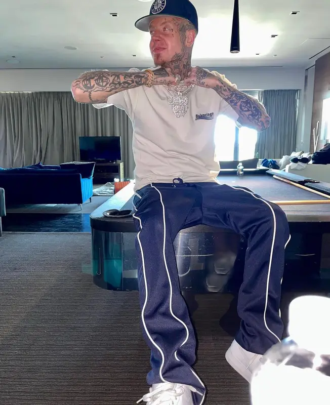 Millyz outfit in Balenciaga, Amiri, and New Era, 2022