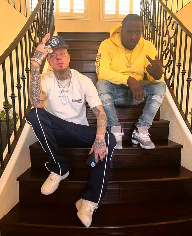 Millyz outfit in Balenciaga, Amiri, and New Era, 2022
