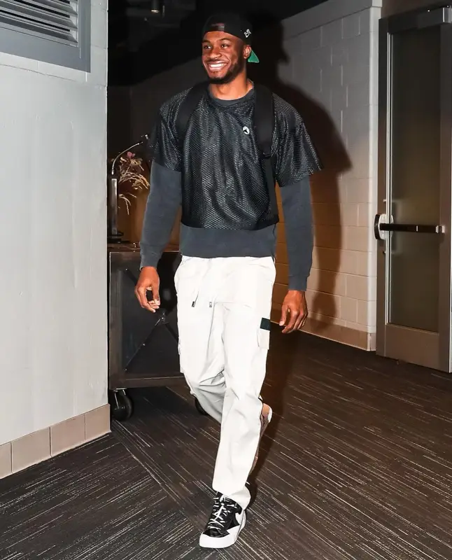 Thanasis Antetokounmpo outfit in Basketcase, Dolce & Gabbana, and Nike, 2022