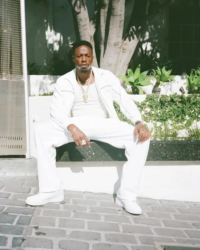 Joey Badass outfit in Celine and Nike, 2022