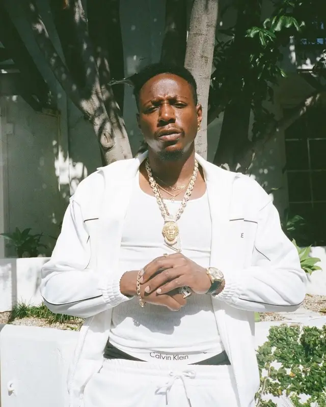Joey Badass outfit in Celine and Nike, 2022