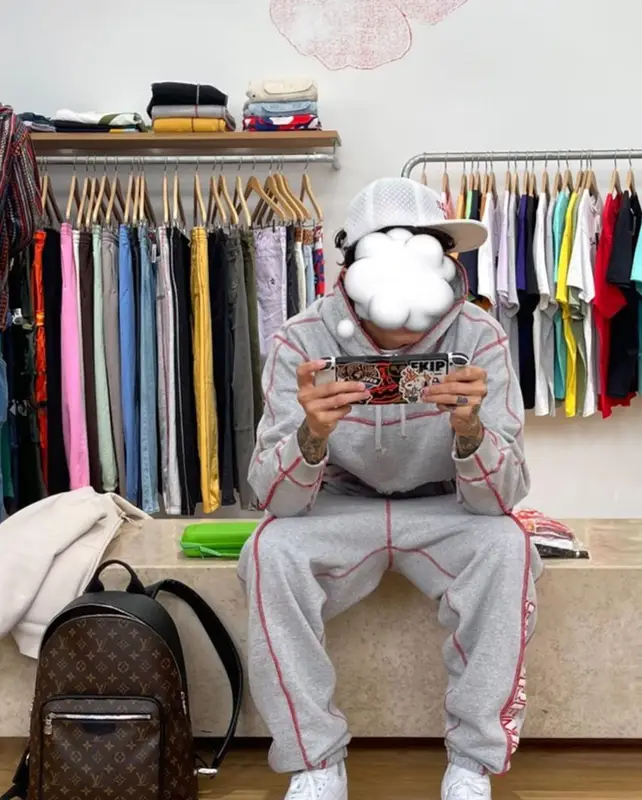 Central Cee outfit in Supreme, Nike, and Louis Vuitton, 2022