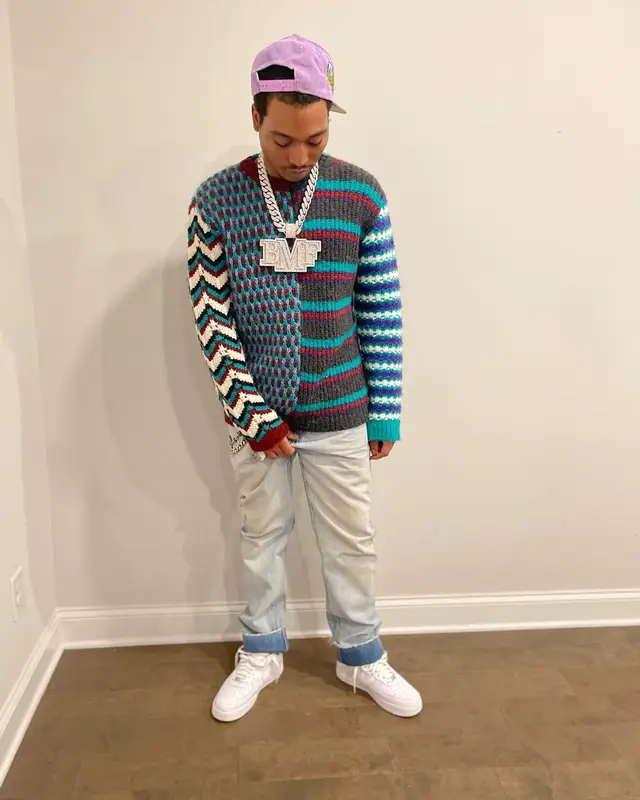 Lil Meech outfit in Marni, Gallery Dept., and Nike, 2022