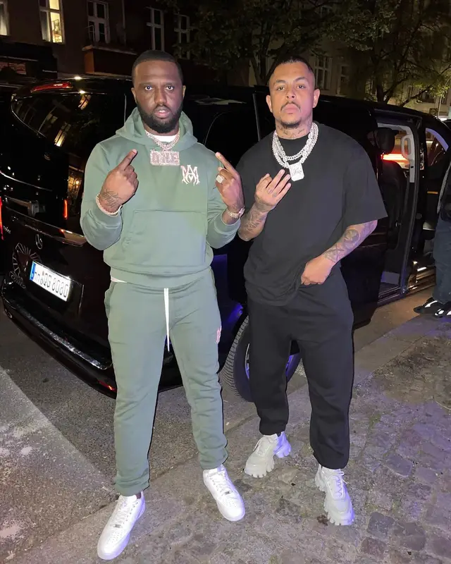 Headie One outfit in Amiri and Nike, 2022