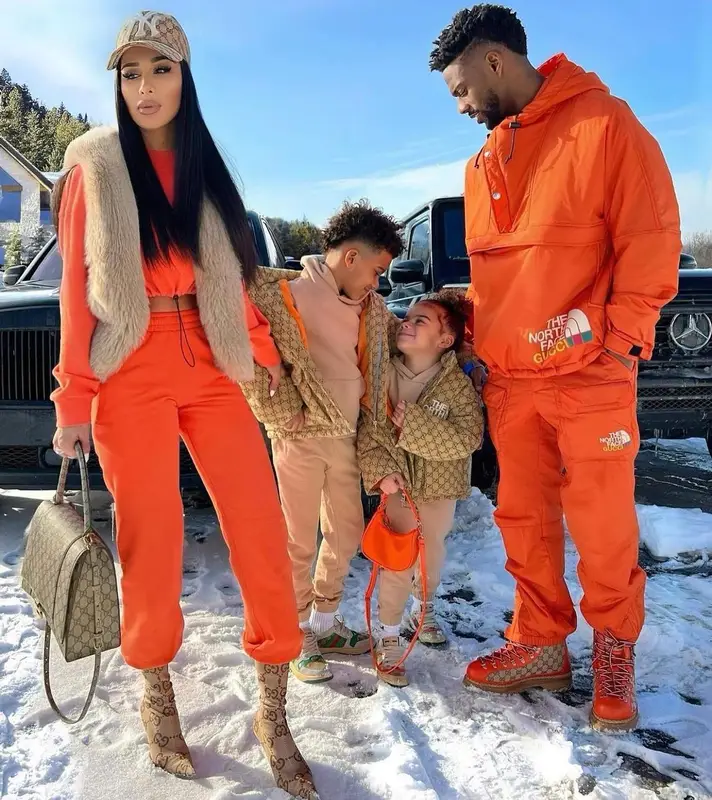 Emmanuel Sanders outfit in Gucci and The North Face, 2022