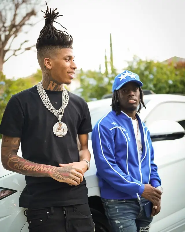 NLE Choppa outfit in Off-White, Amiri, and Nike, 2022