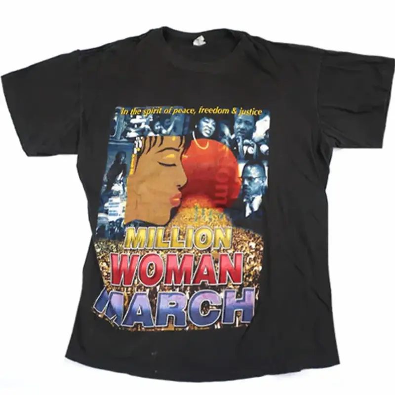 Vintage 90s Million Woman March Rap T-Shirt | WHAT'S ON THE STAR?