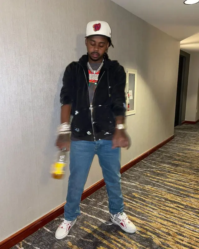Babyface Ray outfit in Denim Tears, Lanvin, and Gallery Dept., 2022