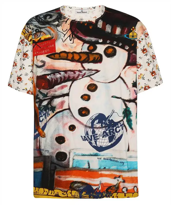 Vivienne Westwood Multicolor Snowman Oversized T-shirt  $270