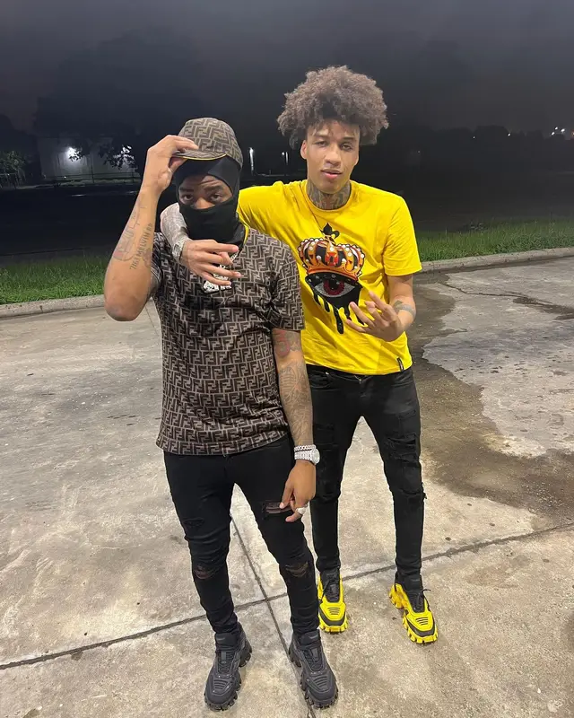 Yungeen Ace outfit in Amiri, Prada, and Fendi, 2022