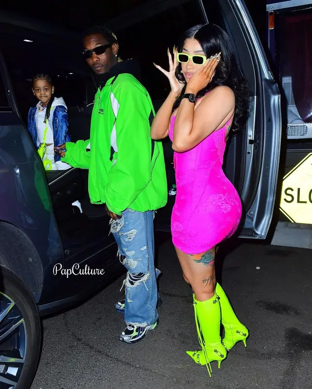 Cardi B outfit in Balenciaga, 2022