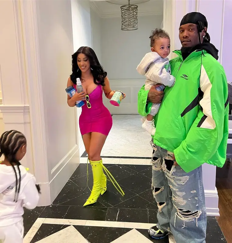 Offset outfit in Balenciaga, 2022