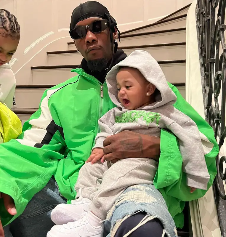 Offset outfit in Balenciaga, 2022