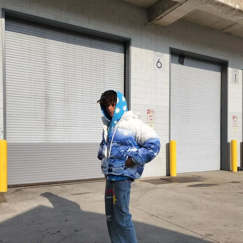 Jaden Smith outfit in Louis Vuitton and MSFTSrep, 2022