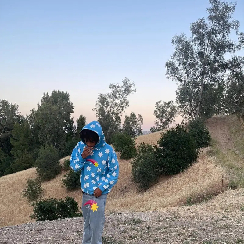 Jaden Smith outfit in Louis Vuitton and MSFTSrep, 2022