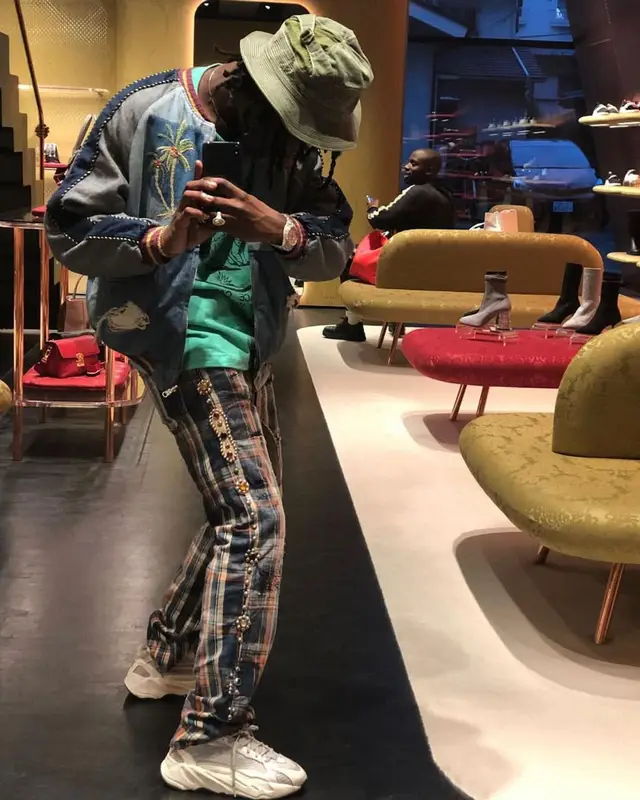 Ian Connor outfit in Kapital and Adidas, 2022