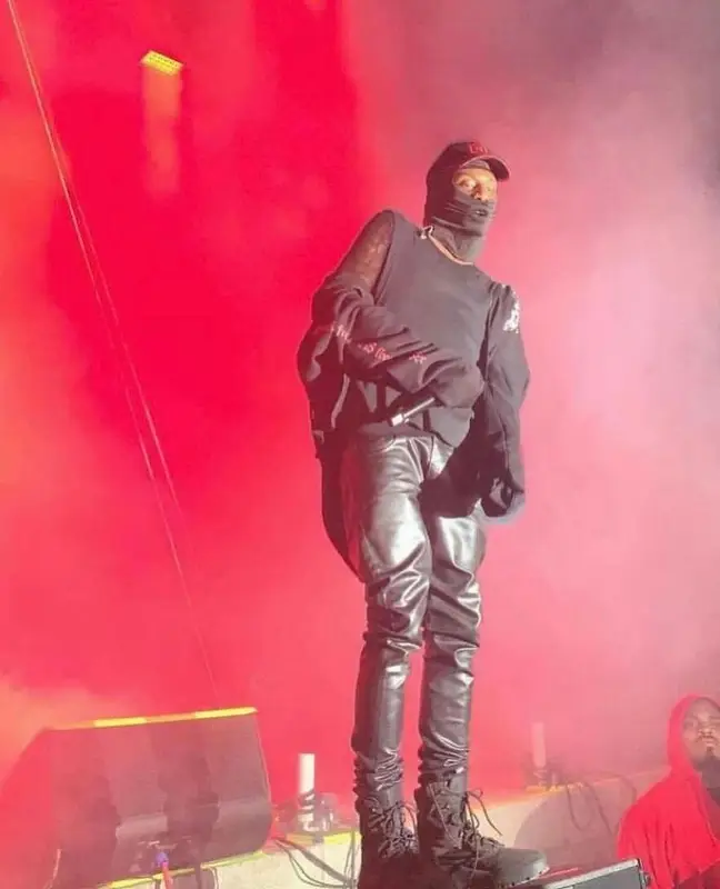 Playboi Carti outfit in Already Written, Yeezy, and Vetements, 2022