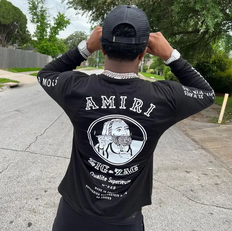 Yungeen Ace outfit in Nike, Amiri, and Zig-Zag World, 2022