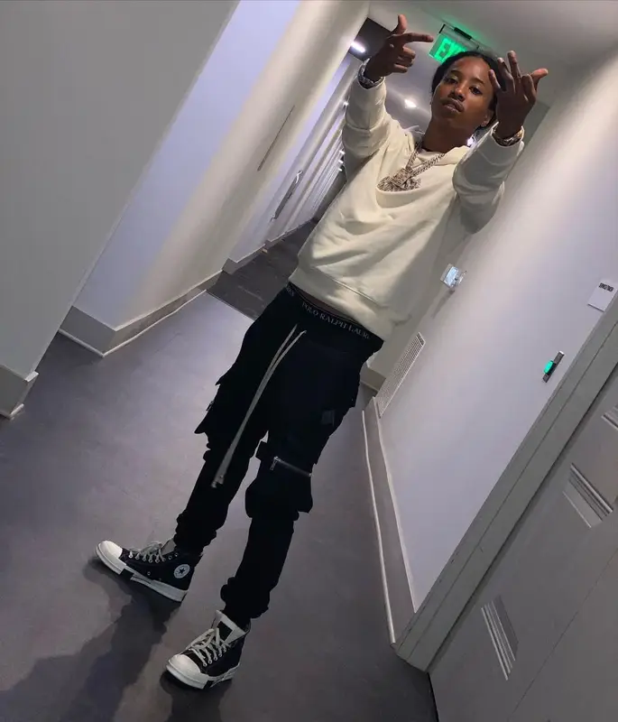 Pressa outfit in Lanvin, Rick Owens, and Polo Ralph Lauren, 2022